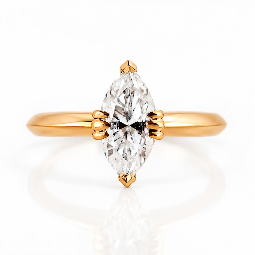 Tatum, a Marquise cut Lab Diamond Ring - Victoria's Jewellery