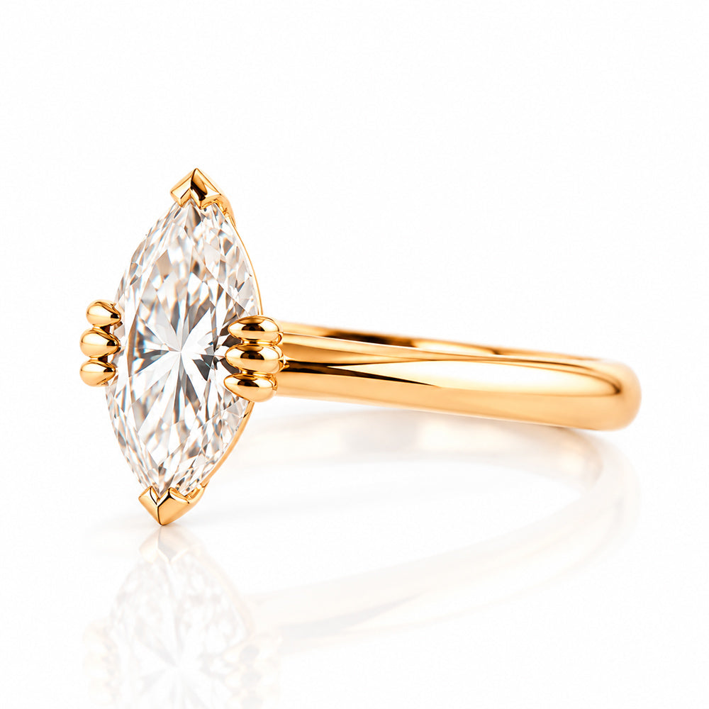 Tatum, a Marquise cut Lab Diamond Ring - Victoria's Jewellery