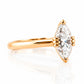 Tatum, a Marquise cut Lab Diamond Ring - Victoria's Jewellery
