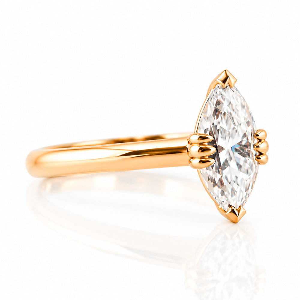 Tatum, a Marquise cut Lab Diamond Ring - Victoria's Jewellery