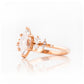 Marquise cut Lab Diamond Engagement Ring in Rose Gold - Victoria's Jewellery