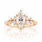 Lucia, a Marquise cut Lab Diamond Engagement Ring - Victoria's Jewellery