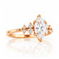 Lucia, a Marquise cut Lab Diamond Engagement Ring - Victoria's Jewellery