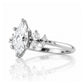 Lucia, a Marquise cut Lab Diamond Engagement Ring - Victoria's Jewellery