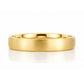 James, a Men's Comfort Fit Gold Wedding Band - Brushed - Victoria's Jewellery