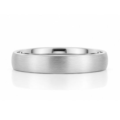 James, a Men's Comfort Fit Gold Wedding Band - Brushed - Victoria's Jewellery