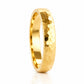 James, a Men's Comfort Fit Gold Wedding Band - Hammered - Victoria's Jewellery