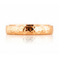 James, a Men's Comfort Fit Gold Wedding Band - Hammered - Victoria's Jewellery
