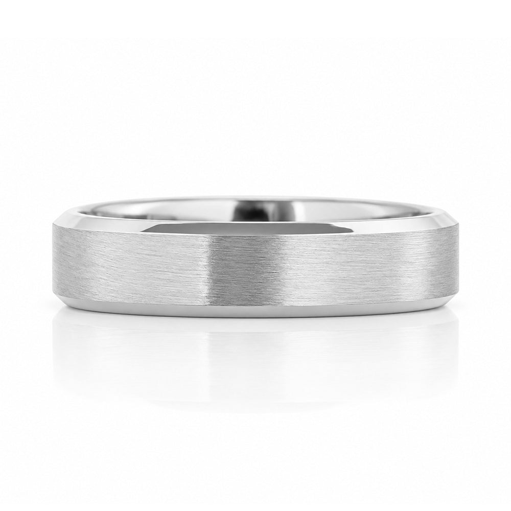 Jarryd, a Bevelled Edge Mens Wedding Ring