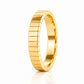 Caspian, a Grooved Wedding Band