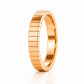 Caspian, a Grooved Wedding Band