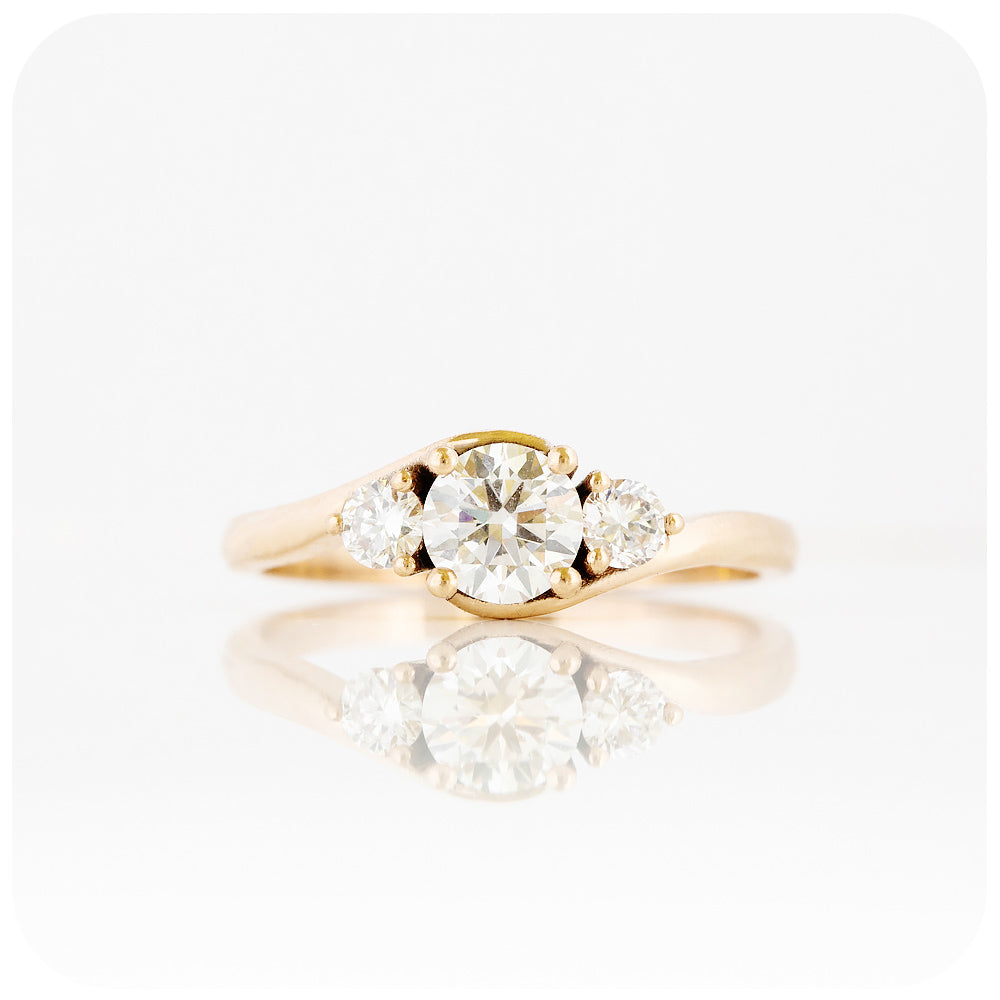 Ava, a Diamond Trilogy Ring