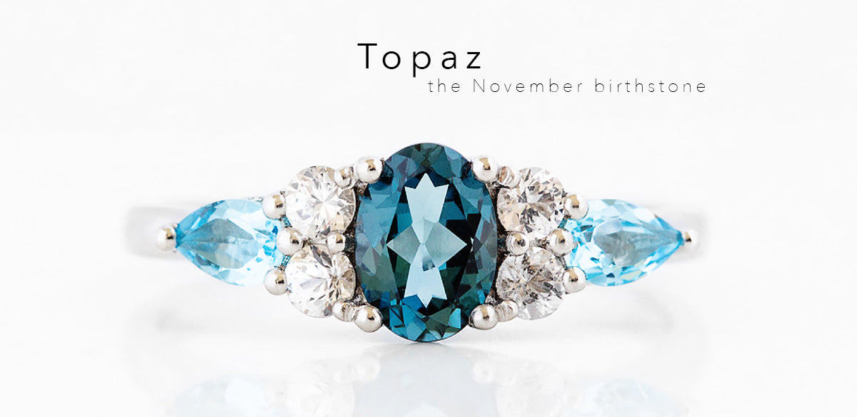 Blue Topaz Engagement and Wedding Rings - Victoria's Jewellery