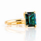 Adison, a London Blue Topaz Emerald cut Ring - Victoria's Jewellery