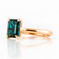 Adison, a London Blue Topaz Emerald cut Ring - Victoria's Jewellery