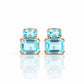 Charlotte, Sky Blue Topaz Stud Earrings - Victoria's Jewellery