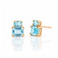Charlotte, Sky Blue Topaz Stud Earrings - Victoria's Jewellery