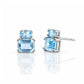 Charlotte, Sky Blue Topaz Stud Earrings - Victoria's Jewellery