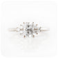 radiant emerald cut moissanite engagement ring - Victoria's Jewellery