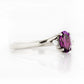 Georgie, an Amethyst and Diamond Trilogy Ring