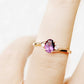 Georgie, an Amethyst and Diamond Trilogy Ring