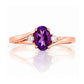 Georgie, Amethyst and Diamond Ring - Victoria's Jewellery