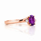 Georgie, Amethyst and Diamond Ring - Victoria's Jewellery