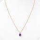 Luna, Oval cut Amethyst Pendant - 7x5mm - Victoria's Jewellery
