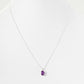 Oval cut Amethyst Solitaire Necklace - Victoria's Jewellery