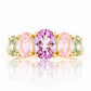 Queen, an Amethyst, Rose Quartz and Prasiolite Ring - Victoria's Jewellery