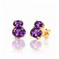 Georgie, Amethyst Stud Earrings