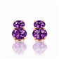 Georgie, Amethyst Stud Earrings