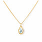 The Infinity Pendant with Aquamarine - Victoria's Jewellery