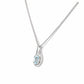 The Infinity Pendant with Aquamarine - Victoria's Jewellery