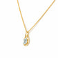 The Infinity Pendant with Aquamarine - Victoria's Jewellery