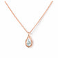 The Infinity Pendant with Aquamarine - Victoria's Jewellery