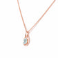 The Infinity Pendant with Aquamarine - Victoria's Jewellery