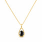 Infinity, Black Spinel Pendant - 7x5mm