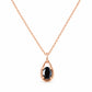 Infinity, Black Spinel Pendant - 7x5mm