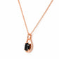 Infinity, Black Spinel Pendant - 7x5mm