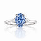 Georgie, Blue Lab Diamond Trilogy Ring