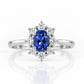 Blair, a Blue Sapphire and Diamond Ring - Victoria's Jewellery