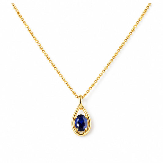 The Infinity Pendant with Sapphire