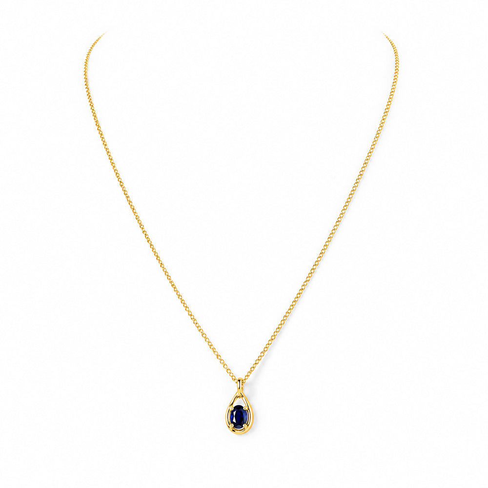 The Infinity Pendant with Sapphire