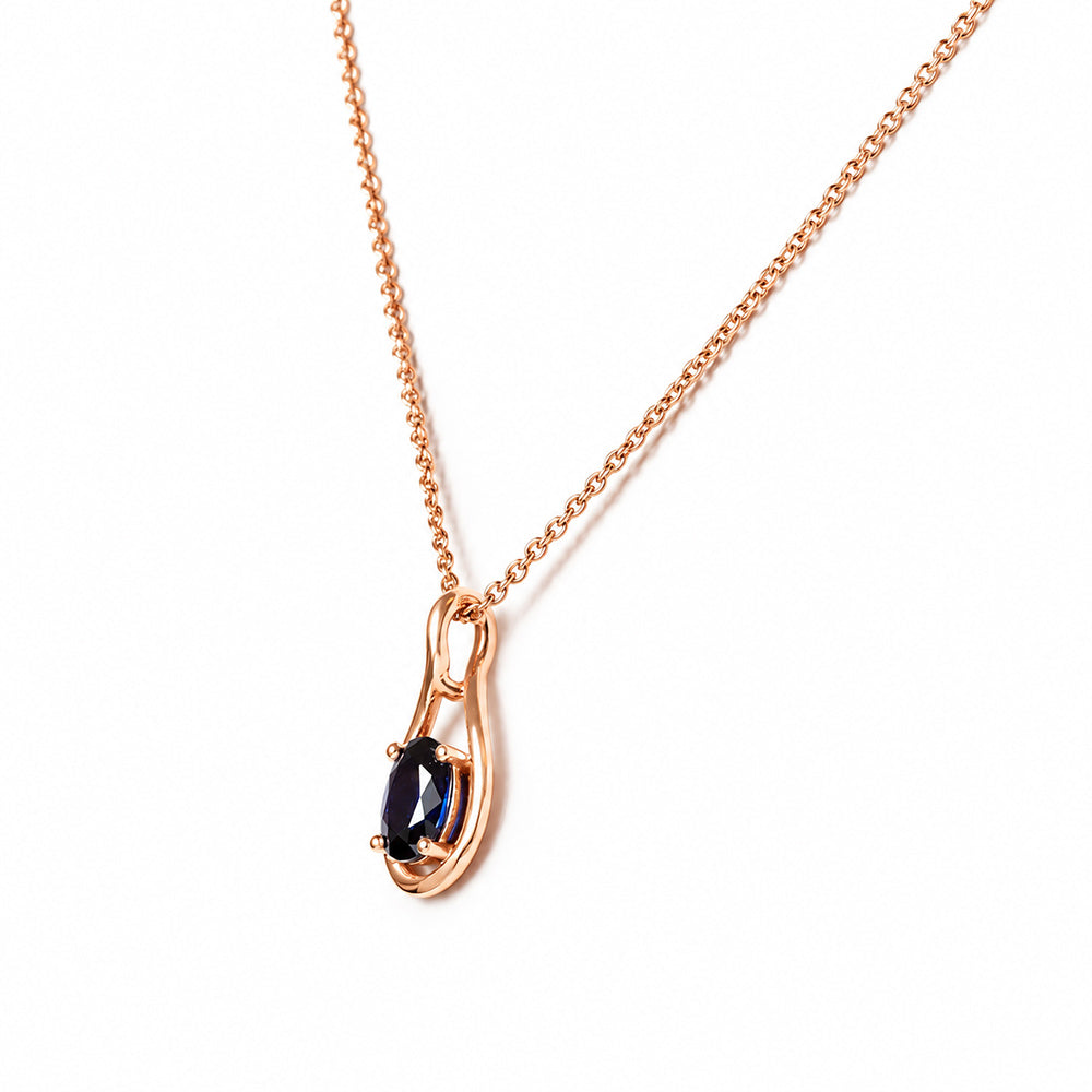 The Infinity Pendant with Sapphire