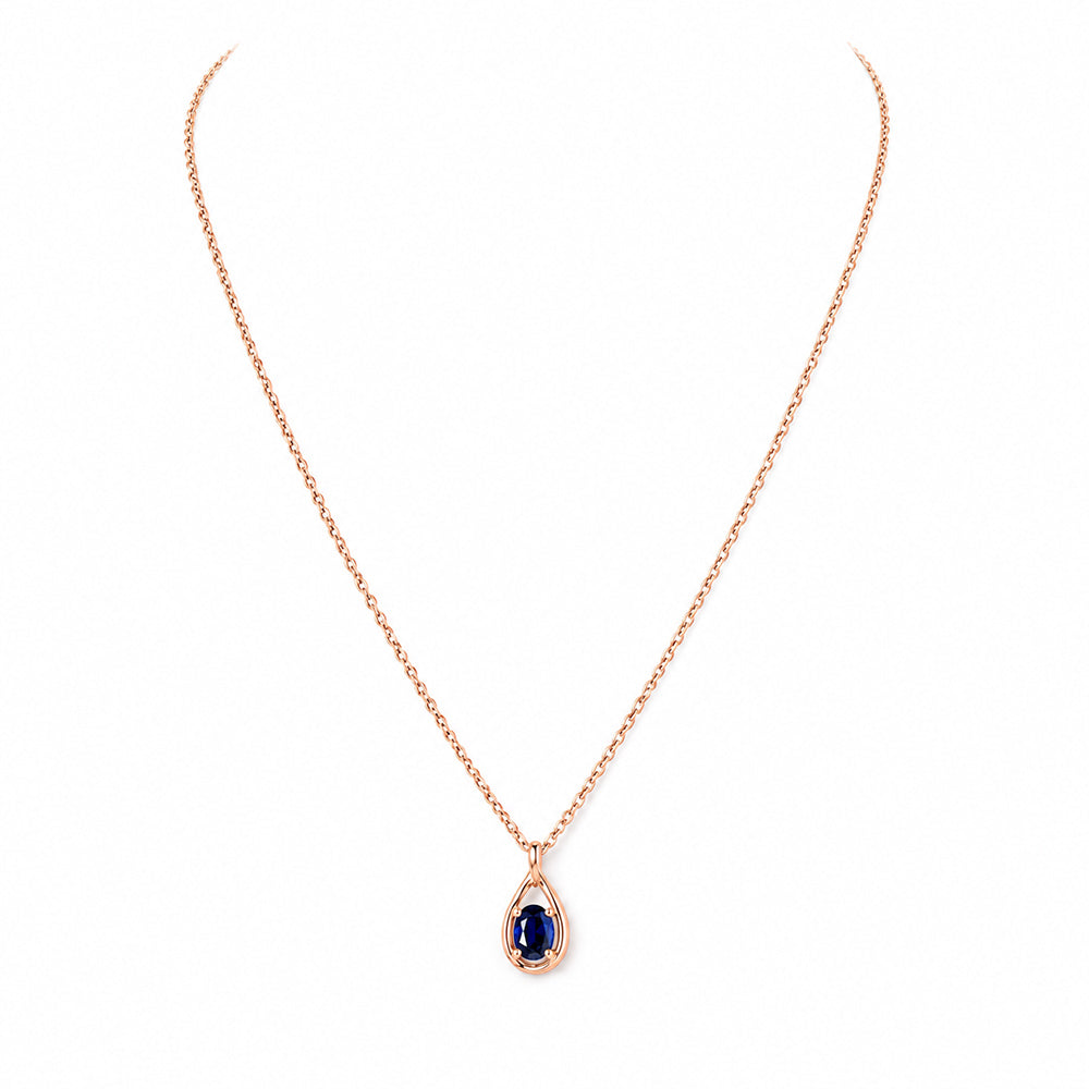 The Infinity Pendant with Sapphire