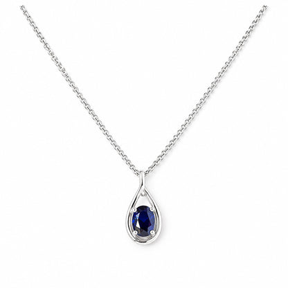 The Infinity Pendant with Sapphire