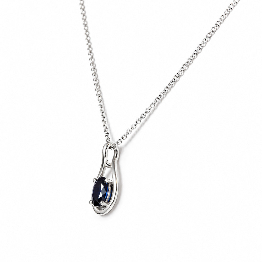 The Infinity Pendant with Sapphire