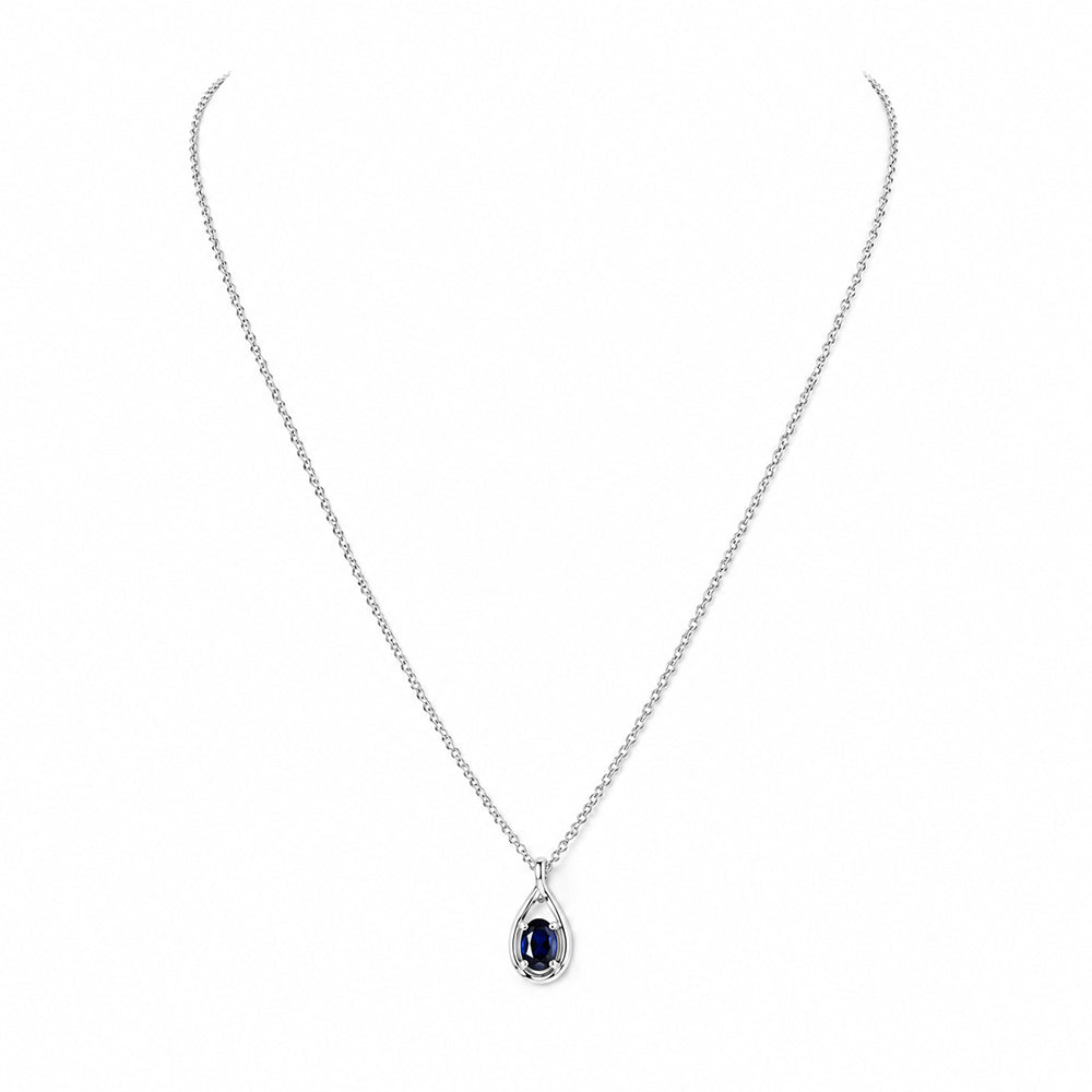 The Infinity Pendant with Sapphire