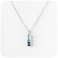 Blue Topaz Eternity Pendant - Victoria's Jewellery